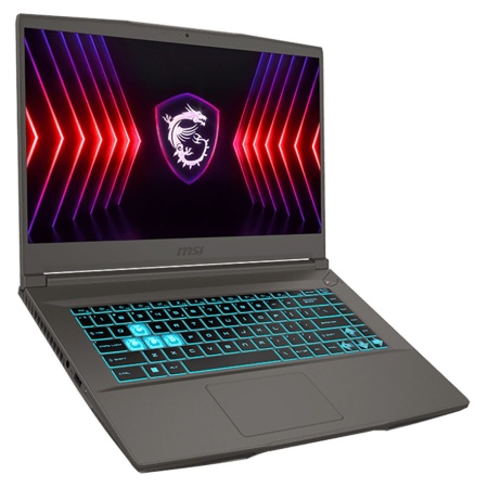 Ноутбук MSI Bad Pack Thin 15 B12VE-1294XRU Intel Core i5-12450H/16Gb/SSD512Gb/RTX 4050 6Gb/15.6"/IPS/FHD/144Hz/NoOS/grey (9S7-16R831-1294)