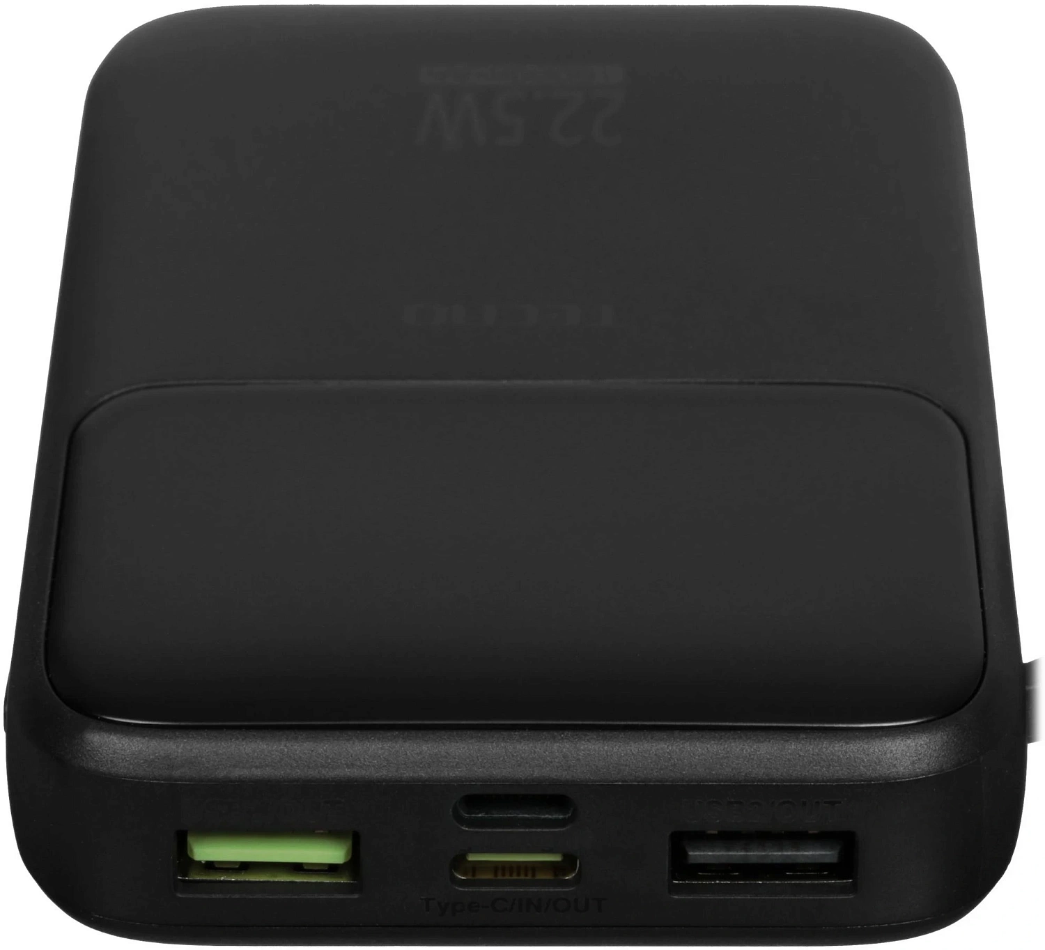 Мобильный аккумулятор Tecno Pocket S101Q 10000mAh QC3.0/PD3.0 22.5W 2.4A 2xUSB-A/USB-C черный Мобильный аккумулятор Tecno Pocket S101Q 10000mAh QC3.0/PD3.0 22.5W 2.4A 2xUSB-A/USB-C черный