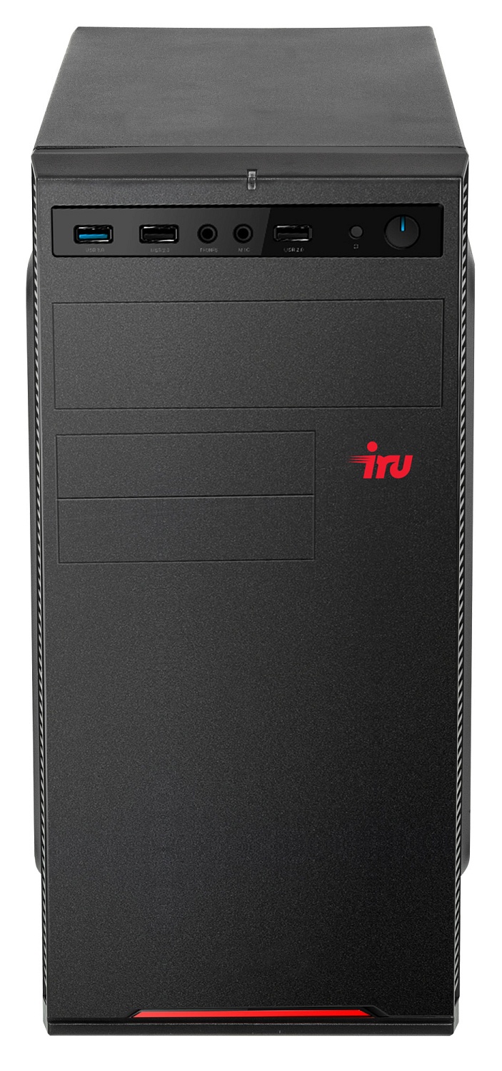 ПК IRU Game 310H5GS MT i3 10105 (3.7) 8Gb SSD480Gb GTX1660 Super 6Gb Windows 11 Home Single Language 64 GbitEth 500W черный (1783888)