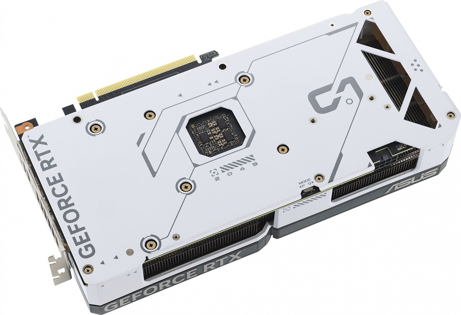 Видеокарта Asus PCI-E 4.0 DUAL-RTX4070-O12G-WHITE NVIDIA GeForce RTX 4070 12288Mb 192 GDDR6X 2520/21000 HDMIx1 DPx3 HDCP Ret
