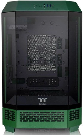 Корпус Thermaltake The Tower 300 Racing Green зеленый без БП miniITX 7x120mm 5x140mm 2xUSB3.0 audio bott PSU