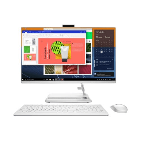 Моноблок Lenovo IdeaCentre 3 27ITL6 27" Full HD i5 1135G7 (2.4) 8Gb SSD256Gb Iris Xe DVDRW noOS 64 GbitEth WiFi BT 90W клавиатура мышь Cam белый 1920x1080