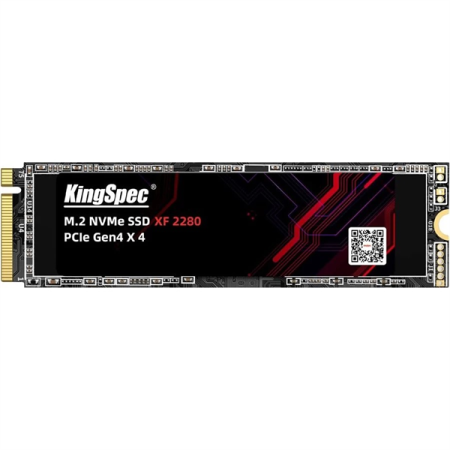 Твердотельный накопитель KingSpec SSD 256GB M.2 2280 PCIe 4.0 x4 NVMe R4900/W2800MB/s 3D TLC MTBF 1M 125TBW