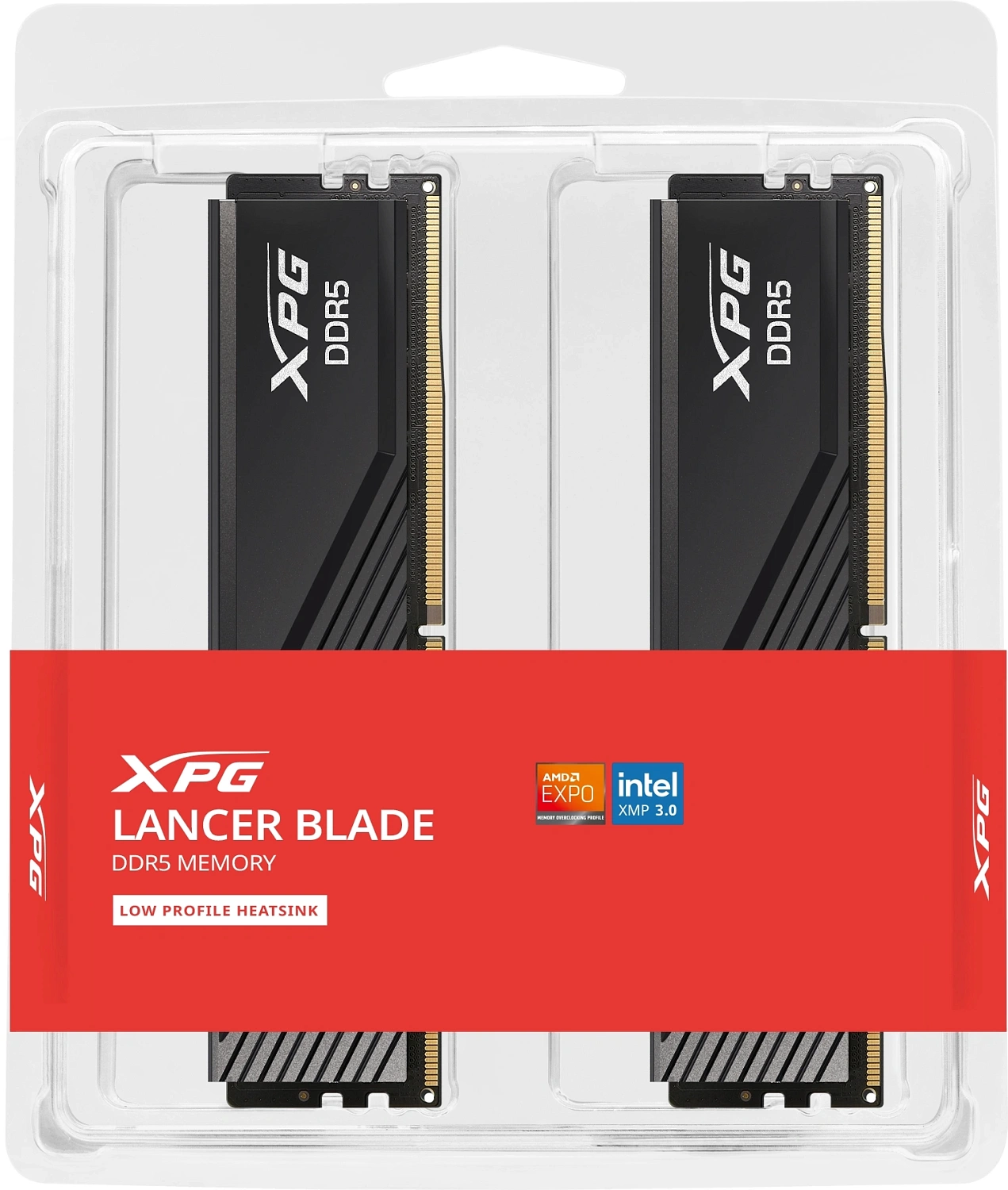 Память DDR5 2x16GB 6000MHz A-Data AX5U6000C3616G-DTLABBK XPG Lancer Blade RTL PC5-48000 CL36 DIMM ECC 288-pin 1.35В kit dual rank с радиатором Ret