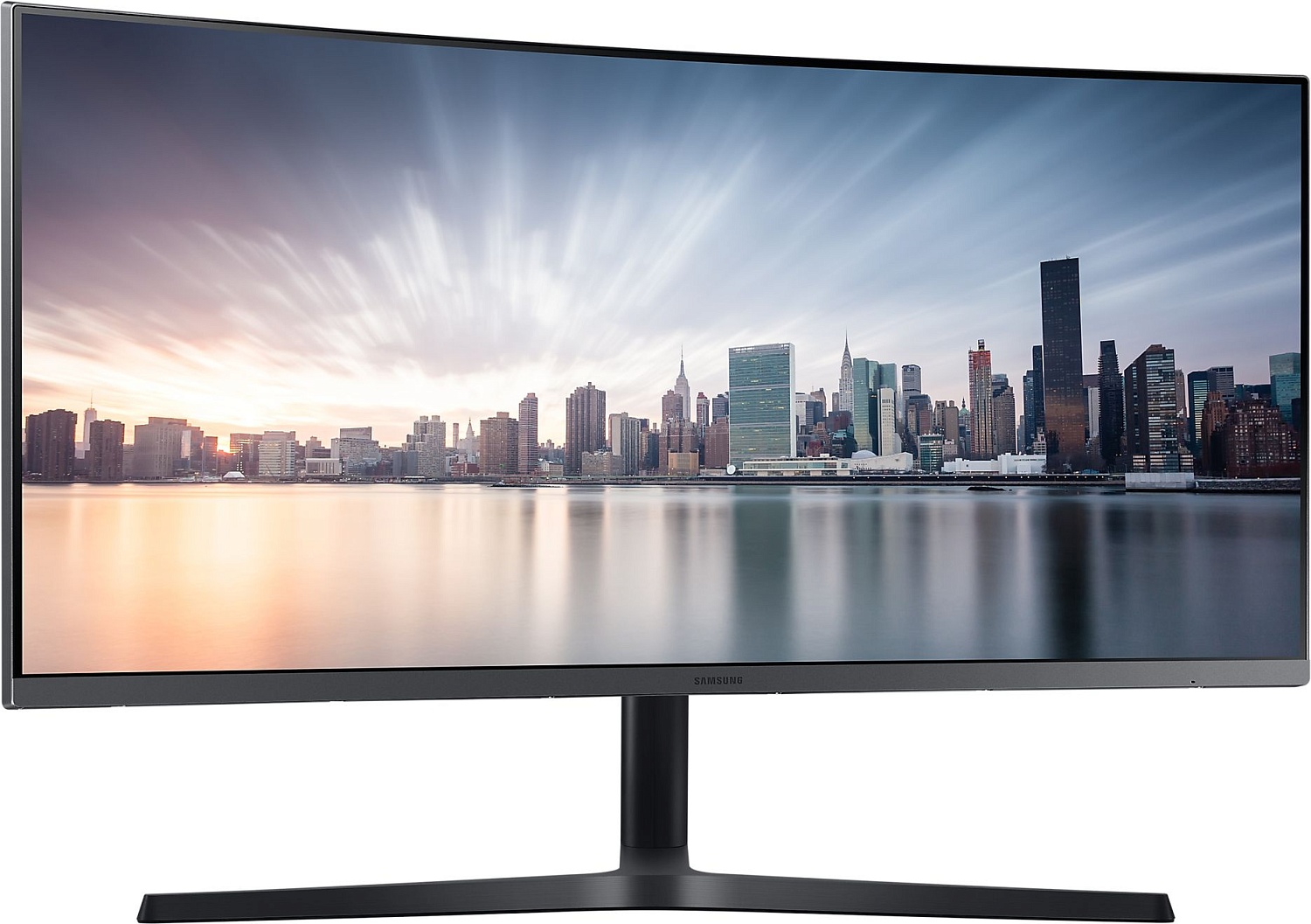Монитор Samsung 34" Curved C34H890WGR серебристый VA LED 21:9 HDMI матовая HAS Piv 300cd 178гр/178гр 3440x1440 100Hz DP 2K USB 7.9кг