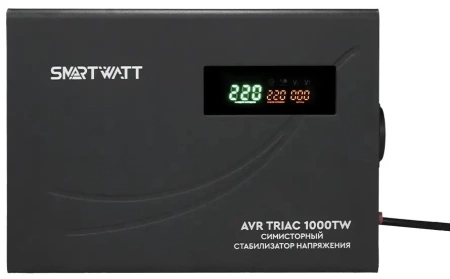 Стабилизатор напряжения Smartwatt AVR Triac 1000TW 1000ВА черный