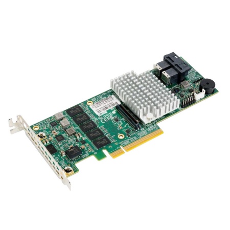 AOC-S3108L-H8IR-16DD Broadcom 3108 12Gb/s 8-port SAS Internal RAID Adapter supports up to 16 HDD RAID (0/1/5/6/10/50/60) 2GB cache