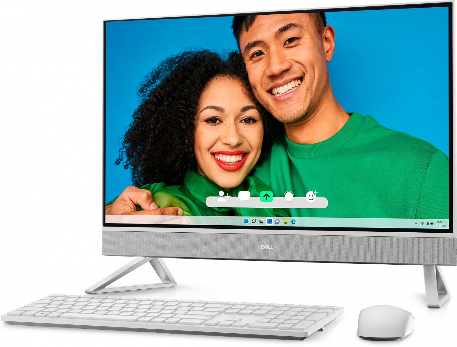 Моноблок Dell Inspiron 7720 27" Full HD i7 1355U 16Gb SSD1Tb MX550 2Gb CR Windows 11 Professional GbitEth WiFi BT клавиатура мышь Cam серебристый 1920x1080