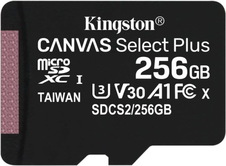 Флеш карта microSDXC Kingston 256GB SDCS2/256GBSP Canvas Select Plus w/o adapter