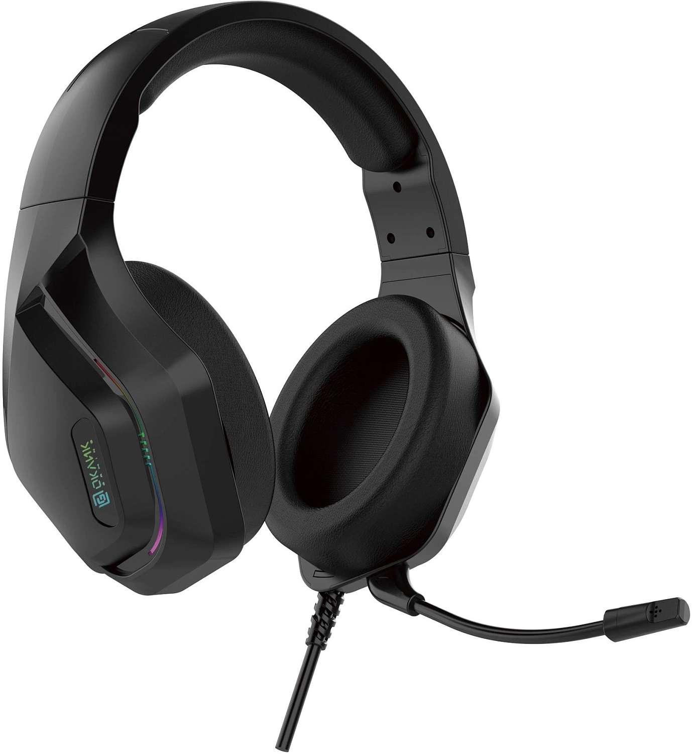 Наушники с микрофоном Оклик HS-L600G черный 2.2м мониторные USB оголовье (1939588)