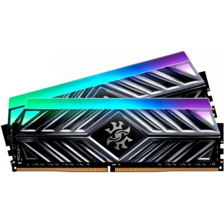 16GB ADATA DDR4 4133 DIMM XPG SPECTRIX D41 RGB Grey Gaming Memory AX4U41338G19J-DT41 Non-ECC, CL19, AX4U41338G19J-DT41 1.4V, RGB, XPG RGB Sync, Kit (2x8GB), RTL (933881)