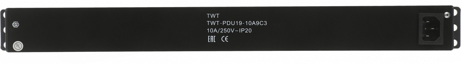 Блок распределения питания Lanmaster TWT-PDU19-10A9C3 гор.размещ. 9xC13 базовые 10A без вилки