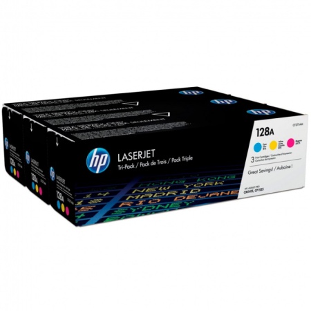 Картридж Cartridge HP 128A для CLJ CM1415/CP1525, тройная упаковка (CE321A+CE322A+CE323A)