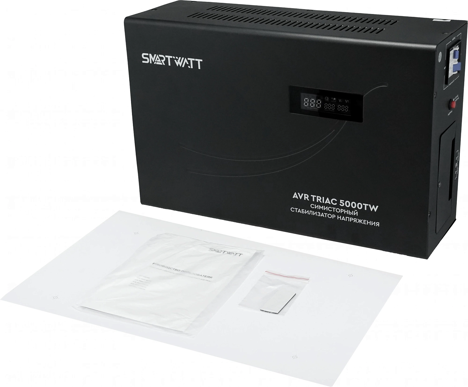 Стабилизатор напряжения Smartwatt AVR Triac 5000TW 5000ВА черный