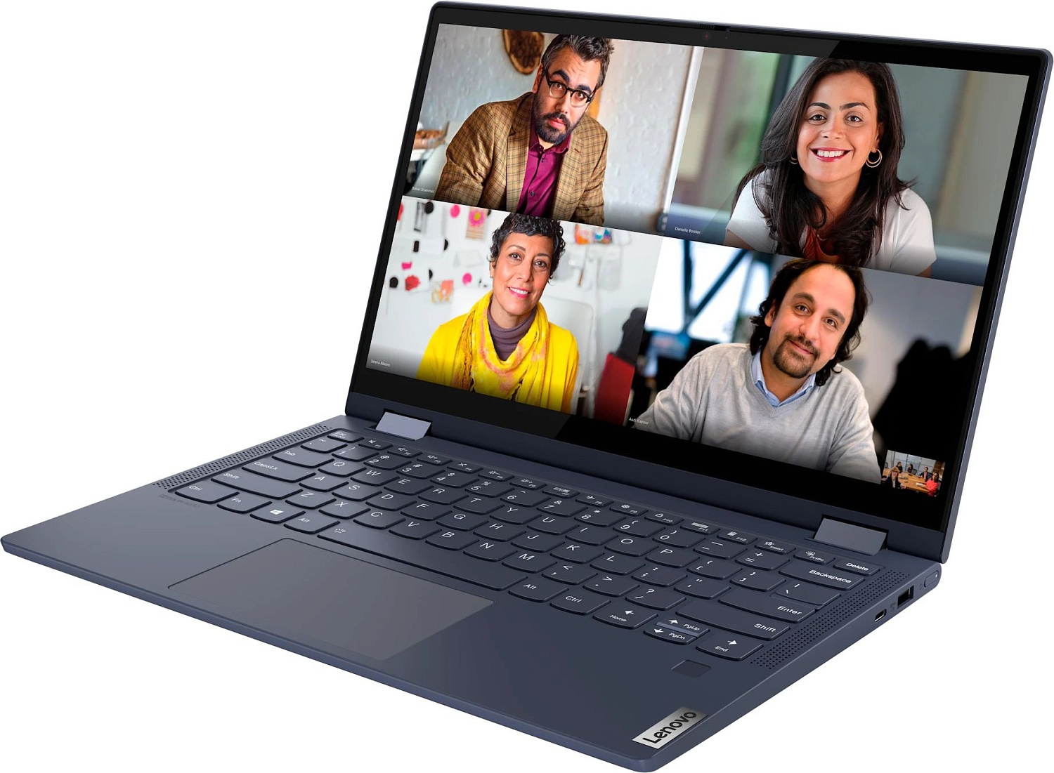 Ноутбук Lenovo Yoga 6 13ALC6 Ryzen 5 5500U 8Gb SSD256Gb AMD Radeon 13.3" IPS Touch FHD (1920x1080) Windows 11 Home blue WiFi BT Cam (82ND00ETRK)