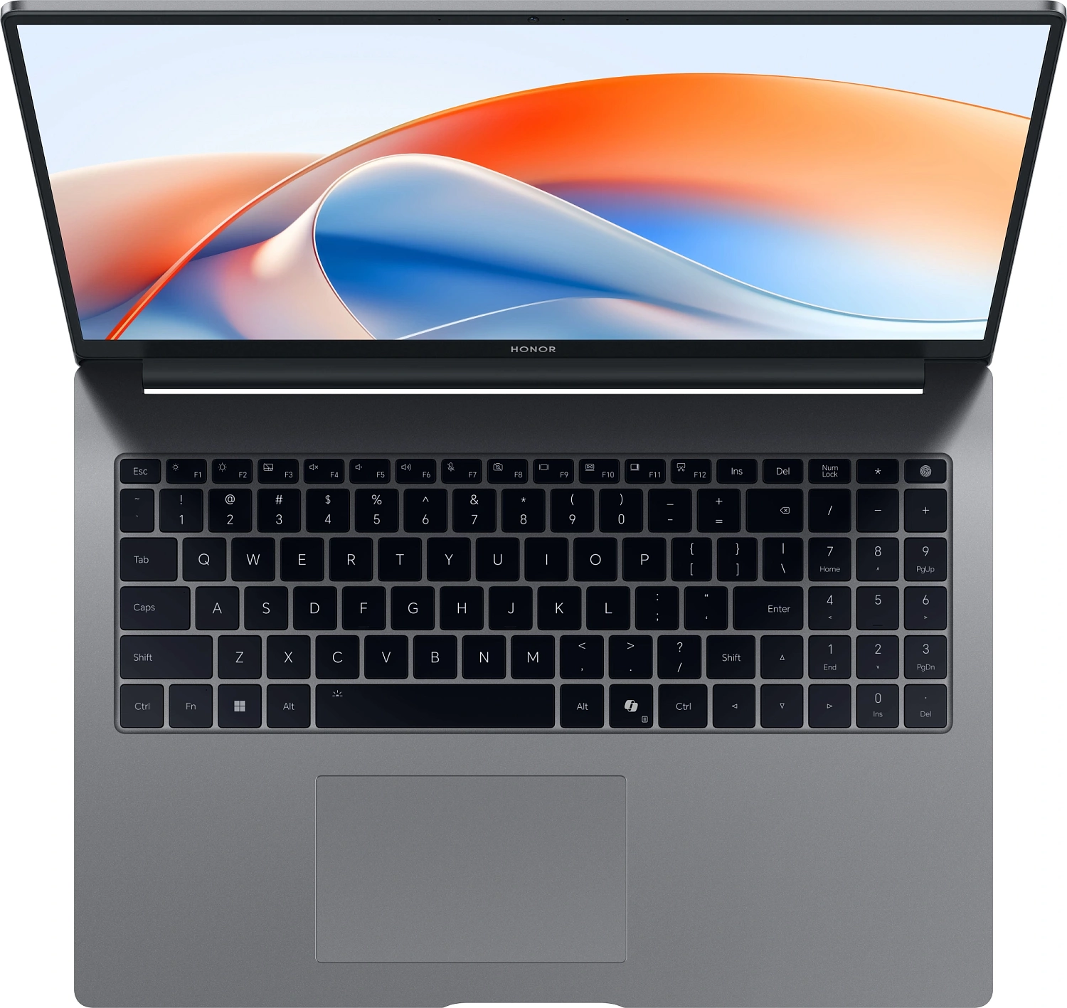 Ноутбук Honor MagicBook X16 BRG-565 Core 5 220H 16Gb SSD512Gb Intel Graphics 16" IPS FHD+ (1920x1200) Windows 11 Home grey WiFi BT Cam (5301ALVX)