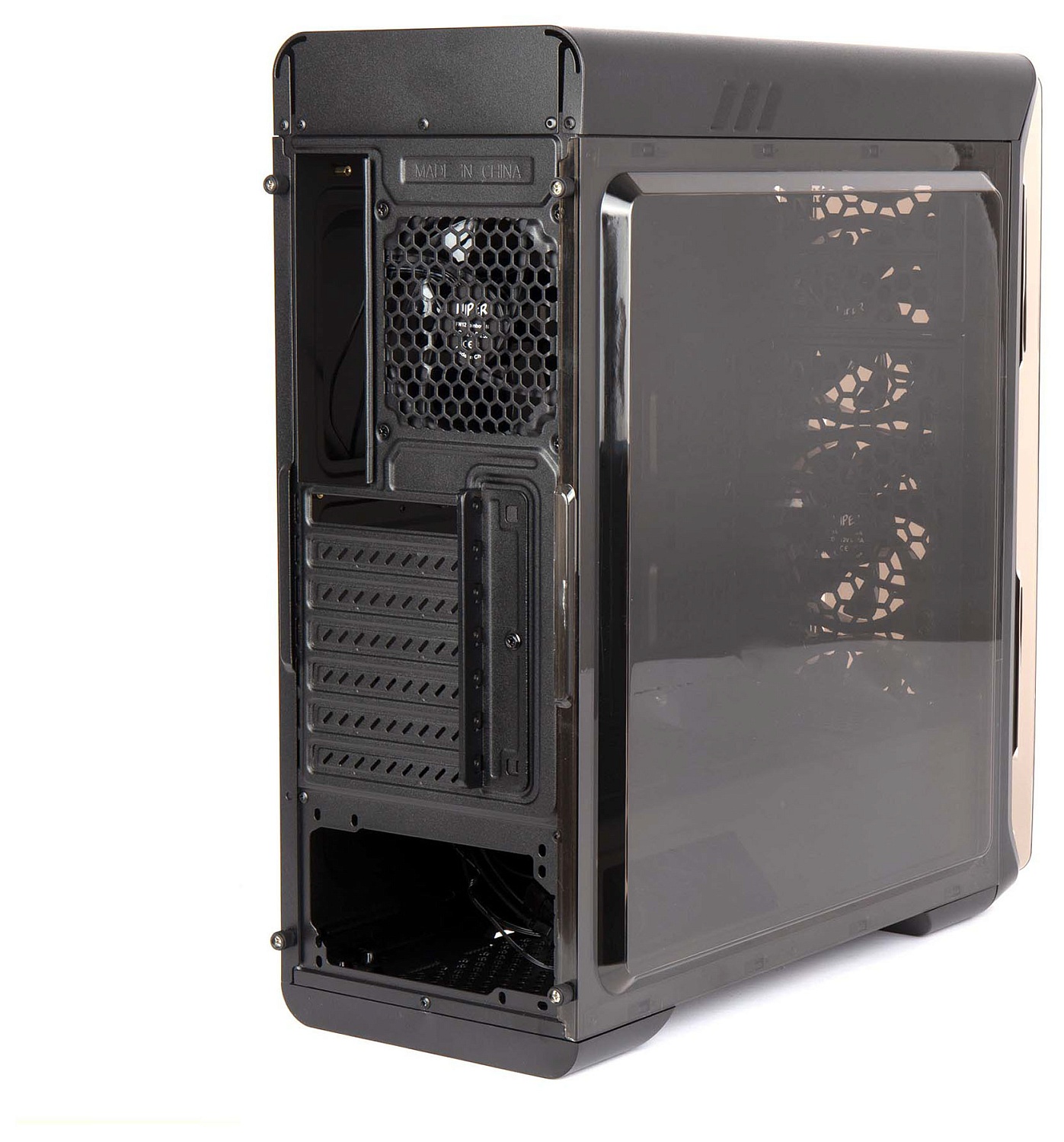 Корпус Hiper OB черный без БП ATX 2x120mm 2xUSB2.0 1xUSB3.0 audio bott PSU