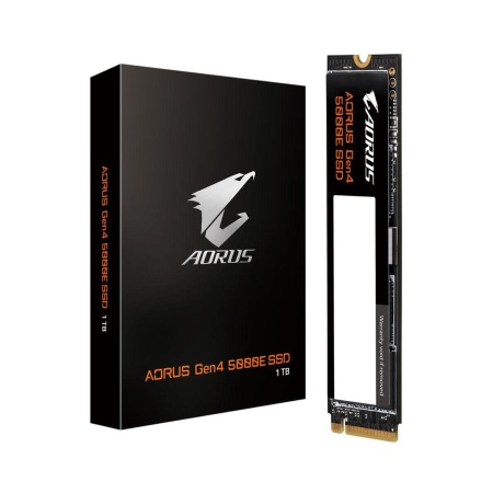 1TB M.2 2280 AORUS Gen4 5000E AG450E1024-G AORUS Gen4 5000E PCI-Express 4.0x4, NVMe 1.4, 3D TLC NAND Flash, MTBF 1.5