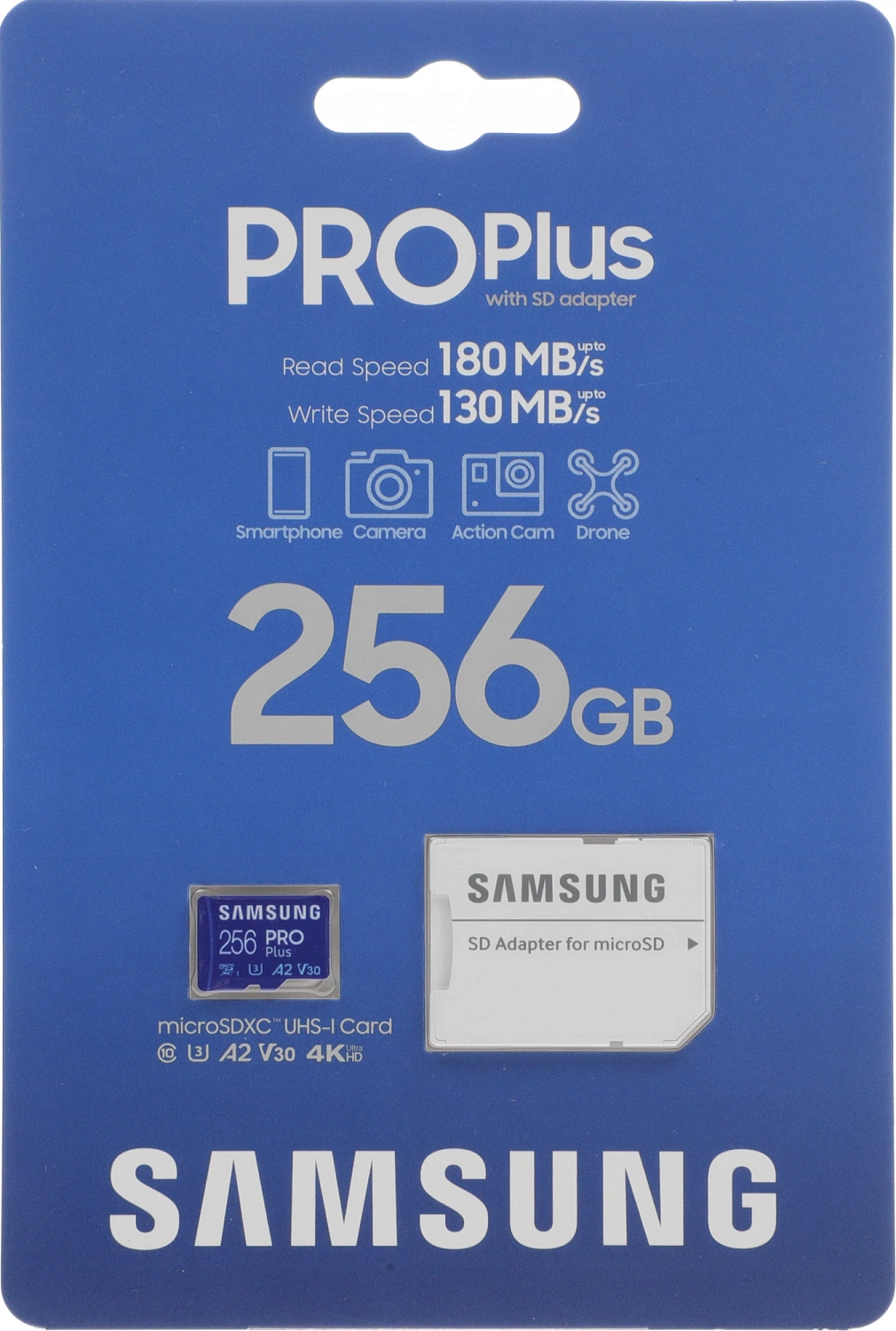 Флеш карта microSDXC 256GB Samsung MB-MD256SA Pro PLUS V30 + adapter