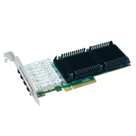 Сетевая карта LR-Link NIC PCIe 3.0 x8, 4 x 25G, SFP28, Intel E810