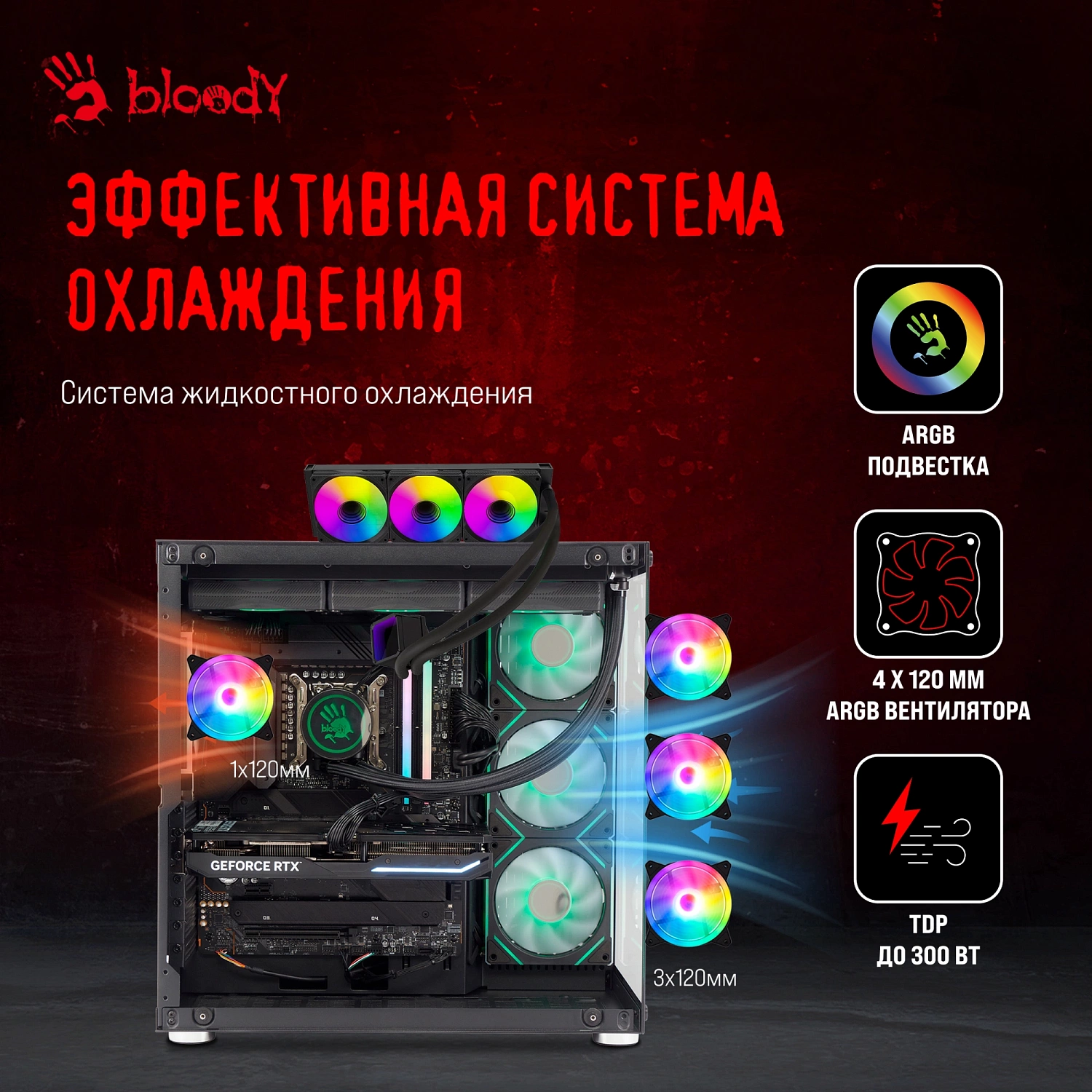 ПК Bloody BD-PC CZ79C3 MT i7 13700F (2.1) 32Gb SSD1Tb RTX4070 12Gb Windows 11 Home 64 GbitEth 850W черный (2086015)
