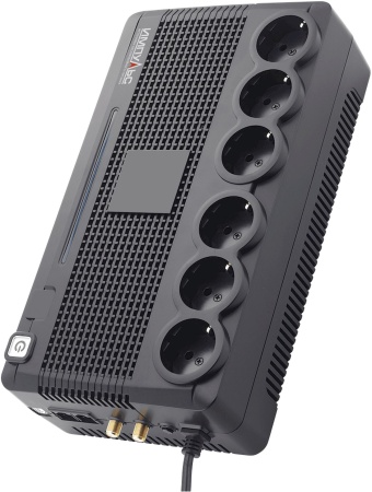 ИБП ИМПУЛЬС ПИОНЕР 650, 650Ва/360Вт, LED, USB, RJ11/RJ45, SCHUKOх6