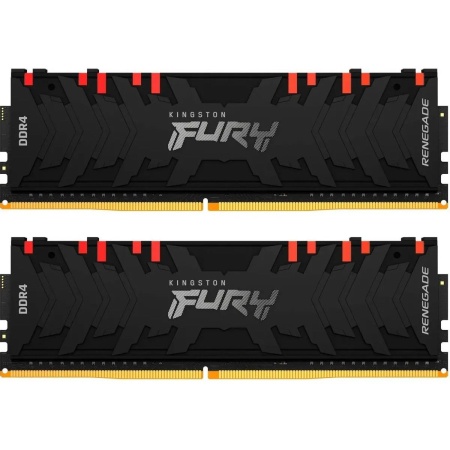 Модуль памяти Kingston 16GB DDR4 4266 DIMM FURY Renegade Black RGB XMP kit 2*8gb, 1RX8 19-26-26 1.4V 288-pin 8Gbit