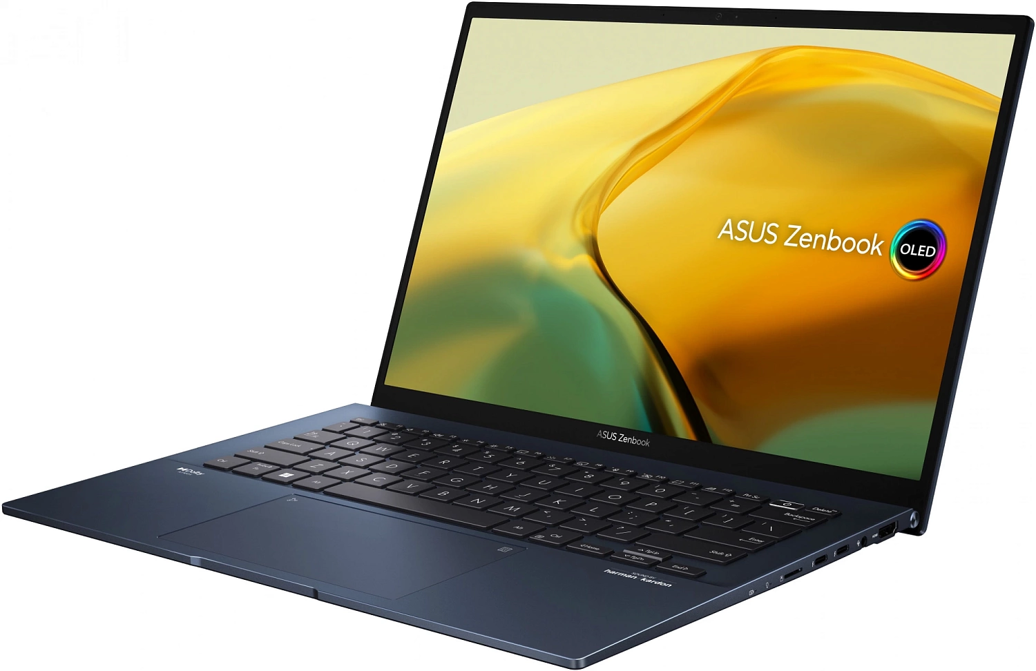 Ноутбук Asus Zenbook 14 OLED UX3402VA-KM749 Core i7 13700H 16Gb SSD1Tb Intel Iris Xe graphics 14" OLED 2.8K (2880x1800) noOS blue WiFi BT Cam Bag (90NB10G1-M015S0)