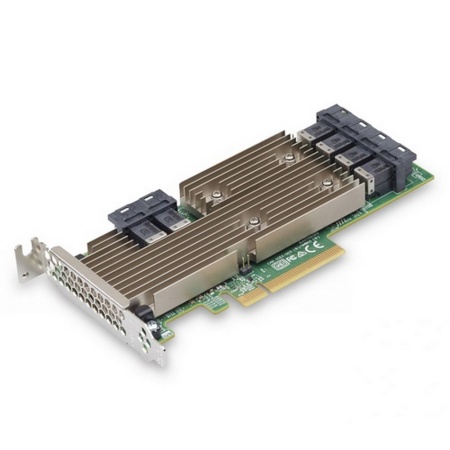 9305-24i SGL (05-25699-00 / 03-25699-02007) PCIe 3.0 x8 LP, SAS/SATA 12G HBA, 24port(6*int SFF8643), 3224 IOC