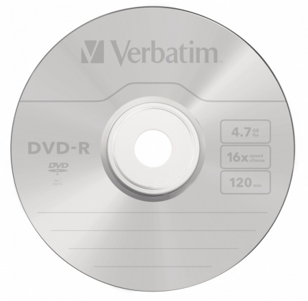 Диск DVD-R Verbatim 4.7Gb 16x bulk (50шт) (43788)