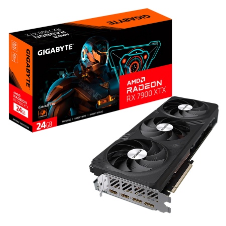 Видеокарта Gigabyte PCI-E 4.0 GV-R79XTXGAMING-24GD AMD Radeon RX 7900XTX 24576Mb 384 GDDR6 2525/20000 HDMIx2 DPx2 HDCP Ret