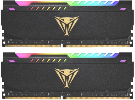 Память DDR4 2x32GB 3200MHz Patriot PVSR464G320C8K Viper Steel RGB RTL Gaming PC4-25600 CL18 DIMM 288-pin 1.35В dual rank с радиатором Ret