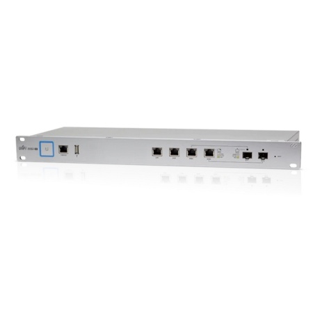 UniFi Security Gateway Pro [USG-PRO-4] Ubiquiti Маршрутизатор 2 ядра (1 ГГц), 2х 1G RJ45, 2х 1G RJ45/SFP, 1x RJ45 {4} (022821)