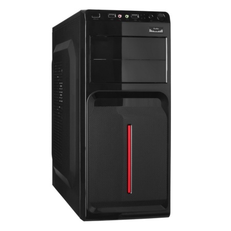 Корпус Miditower ExeGate AB-221-AB450 (ATX, AB450 8см, 2*USB, аудио) (858731)