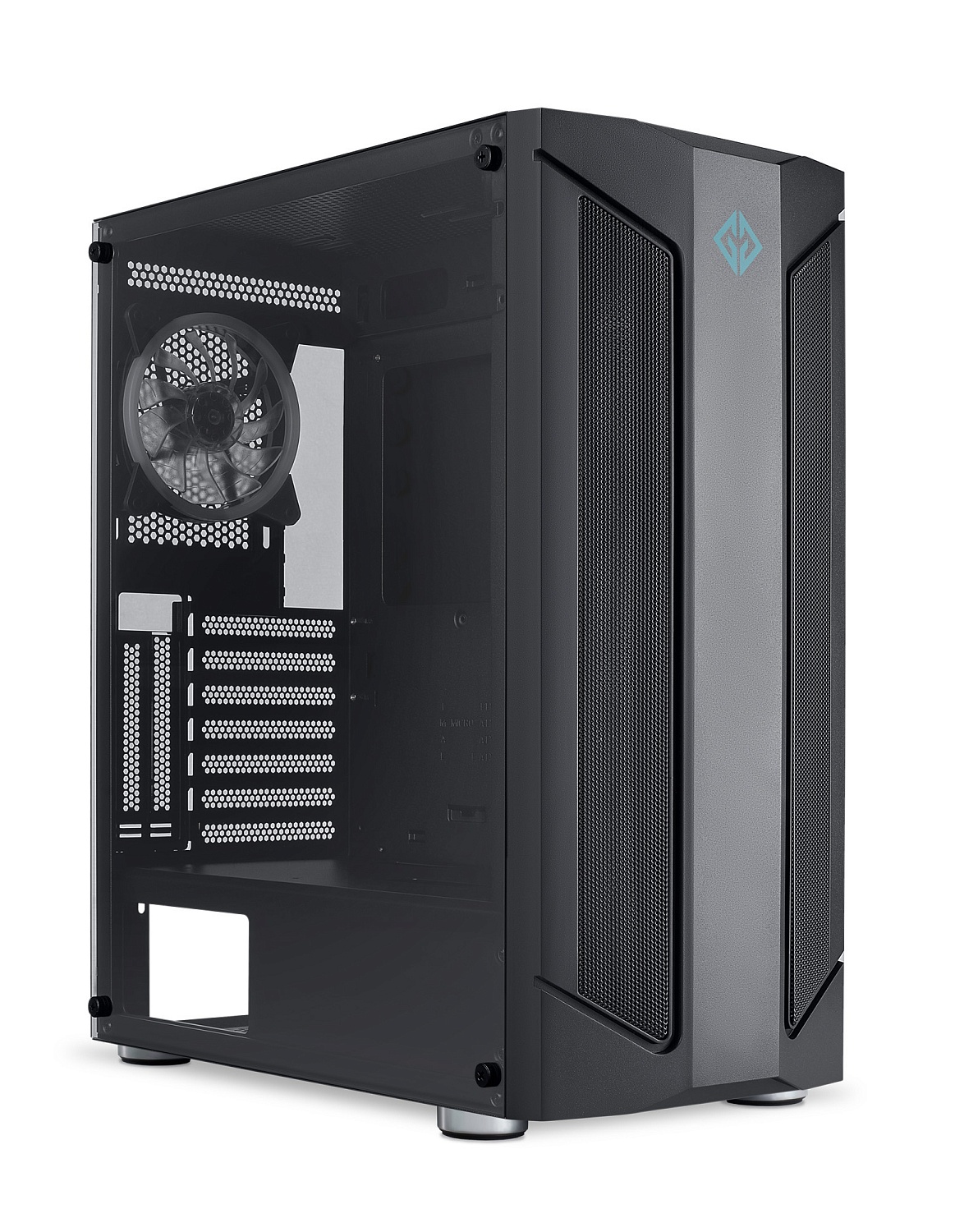 Корпус GMNG OGC-G130 черный без БП ATX 5x120mm 2xUSB2.0 1xUSB3.0 audio bott PSU