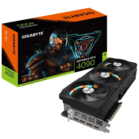 Видеокарта Gigabyte PCI-E 4.0 GV-N4090GAMING OC-24GD NVIDIA GeForce RTX 4090 24576Mb 384 GDDR6X 2535/21000 HDMIx1 DPx3 HDCP Ret