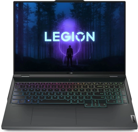 Ноутбук Lenovo Legion 7 Pro 16IRX8H Core i9 13900HX 32Gb SSD1Tb NVIDIA GeForce RTX4090 16Gb 16" IPS WQXGA (2560x1600) noOS grey WiFi BT Cam (82WQ0027RK)