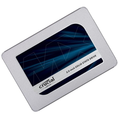 Твердотельный накопитель Crucial SSD Disk MX500 500GB SATA 2.5” 7mm (with 9.5mm adapter) (560 MB/s Read 510 MB/s Write), 1 year, OEM