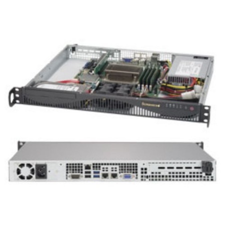 SYS-5019S-ML 1U Rackmount SC512F-350B1 X11SSH-F LGA1151 4xDDR4 2xSATA3 2xUSB3.0 2xUSB2.0 VGA PCI-E3.0x8 AOC M.2 (204083)