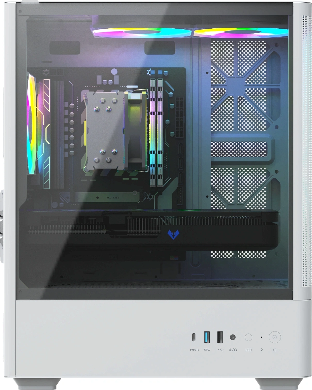 ПК Teclast G03 Ryzen 5 7500F (3.7) 32Gb SSD1Tb RTX5070 12Gb Windows 11 Pro GbitEth WiFi BT 750W белый (G03 7500F32G1T5070WKRU)