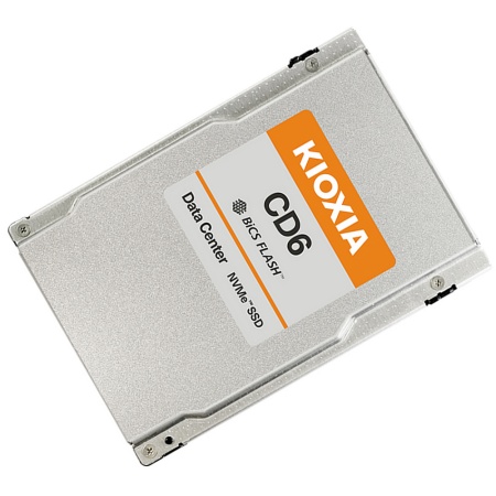 2.5" U.3 1600GB KIOXIA (Toshiba) CD6-V Enterprise SSD KCD61VUL1T60 PCIe Gen4x4 with NVMe 1.4, KCD61VUL1T60 5800/1150, IOPS 700/85K, MTBF 2.5M, TLC, 3DWPD, 15mm, Bulk