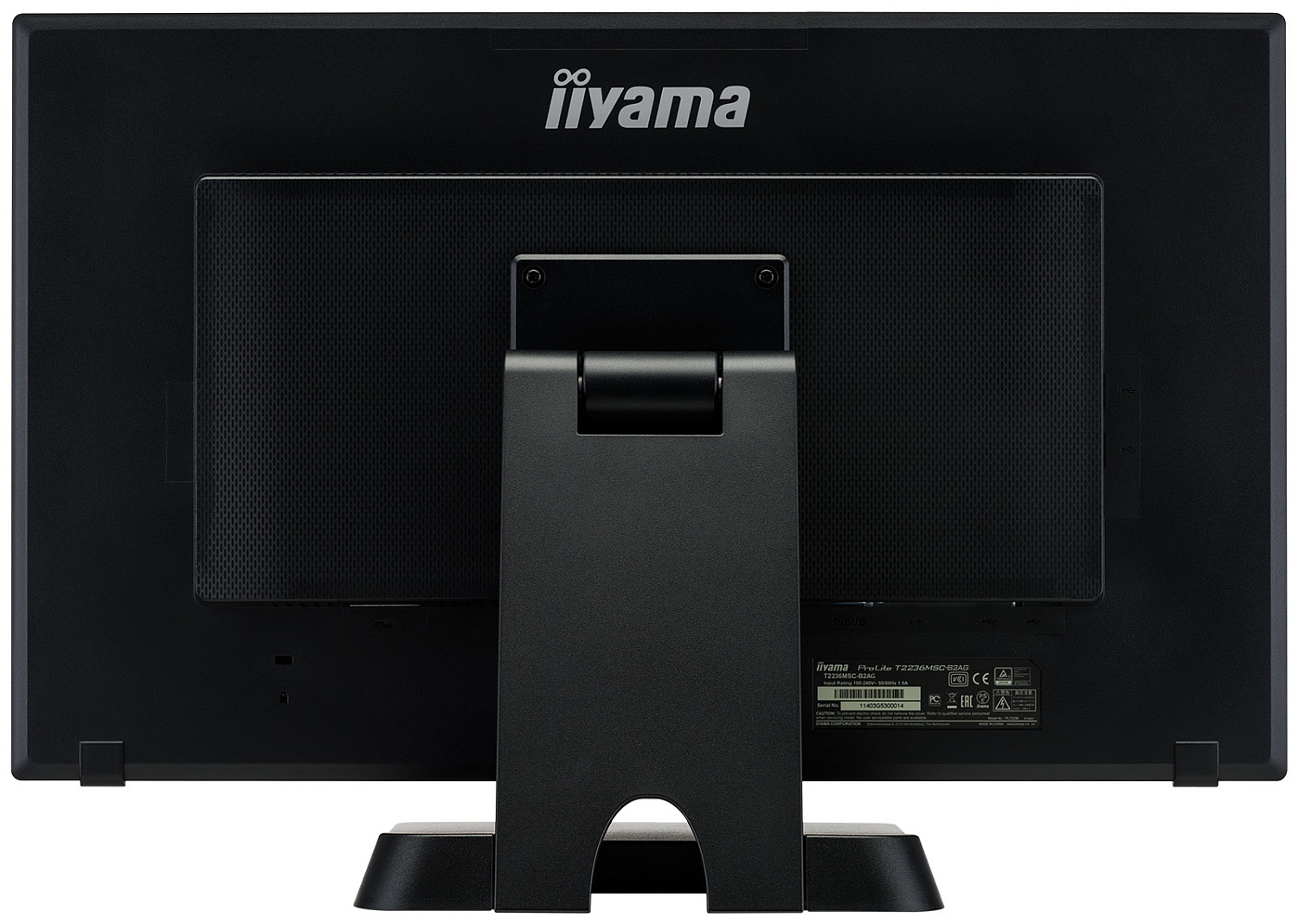 Монитор Iiyama 21.5" ProLite T2236MSC-B2AG черный VA LED 16:9 DVI HDMI M/M матовая 250cd 178гр/178гр 1920x1080 VGA FHD USB Touch 5.8кг