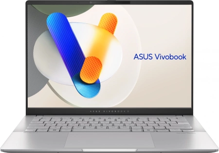 Ноутбук ASUS Vivobook S 14 OLED M5406WA-PP086W  AMD RYZEN AI 9 HX 370(12C)  LPDDR5X 32GB 1TB PCIE G4 SSD   14.0 OLED WQXGA+(WQ+) 2880X1800 16:10 Bend+400nits(HDR) Glare DCI-P3:100%(120Hz) WIN11 HOME  Cool Sil