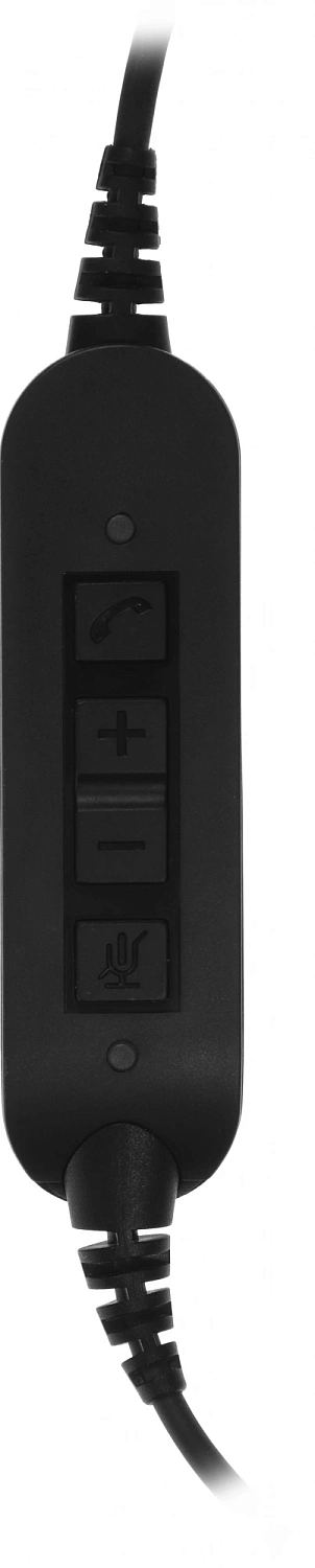 Наушники с микрофоном VT VT6200-D черный/серебристый 2.1м накладные USB оголовье (VT6200-D)