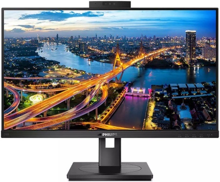 Монитор Philips 23.8" 242B1H/00 черный IPS 4ms 16:9 DVI HDMI M/M Cam матовая HAS Piv 1000:1 250cd 1920x1080 75Hz VGA DP FHD USB 4.77кг