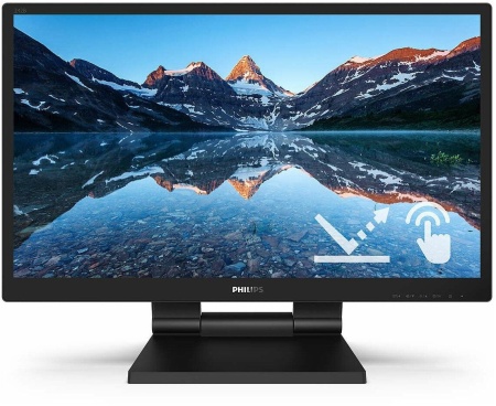 Монитор Philips 23.8" 242B9TL/00 черный IPS LED 16:9 DVI HDMI M/M глянцевая HAS 250cd 178гр/178гр 1920x1080 75Hz VGA DP USB Touch 8.15кг