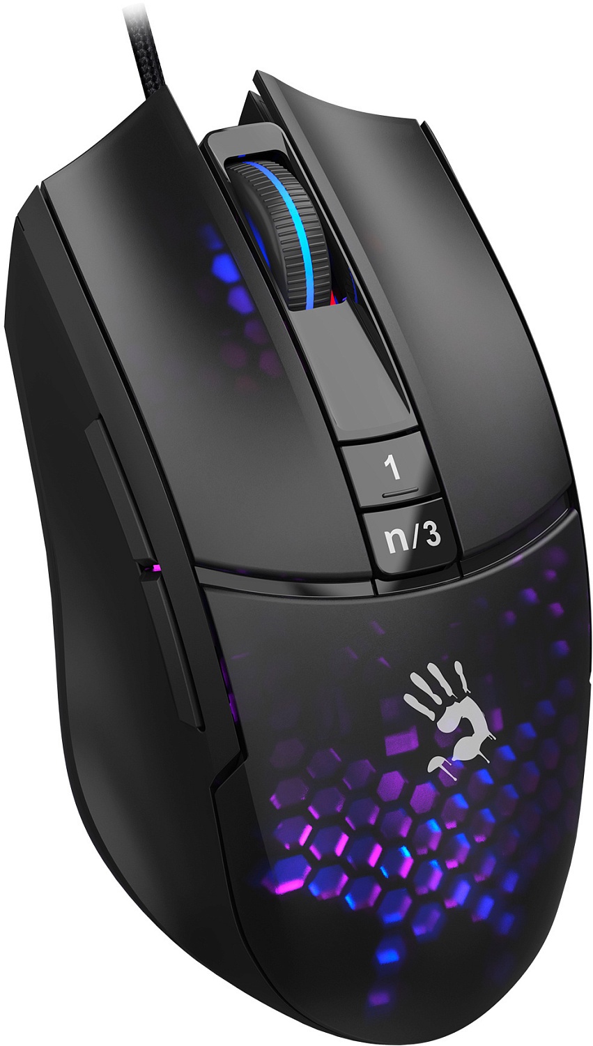 Мышь A4Tech Bloody L65 Max черный/фиолетовый оптическая (12000dpi) USB (6but) Мышь A4Tech Bloody L65 Max черный/фиолетовый оптическая (12000dpi) USB (6but)