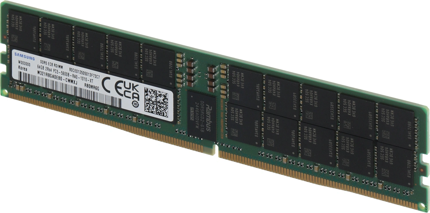 Модуль памяти Samsung 64GB DDR5 M321R8GA0EB0-CWM 5600MHz DIMM 2Rx4 Registred ECC