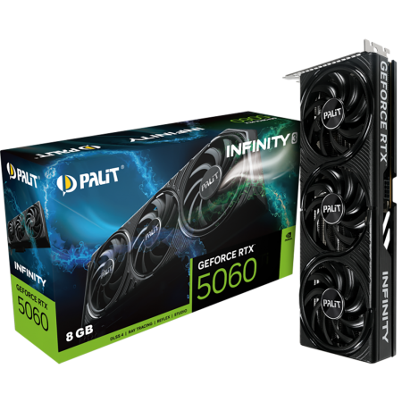 Видеокарта Palit Bad Pack RTX5060 INFINITY 3 8GB GDDR7 128bit 3xDP HDMI 3FAN RTL