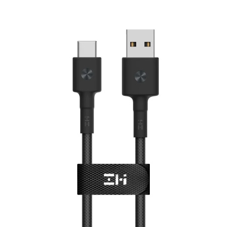 Кабель USB/Type-C ZMI 100 см 3A Материал оплетки нейлон/кевлар (AL401) черный